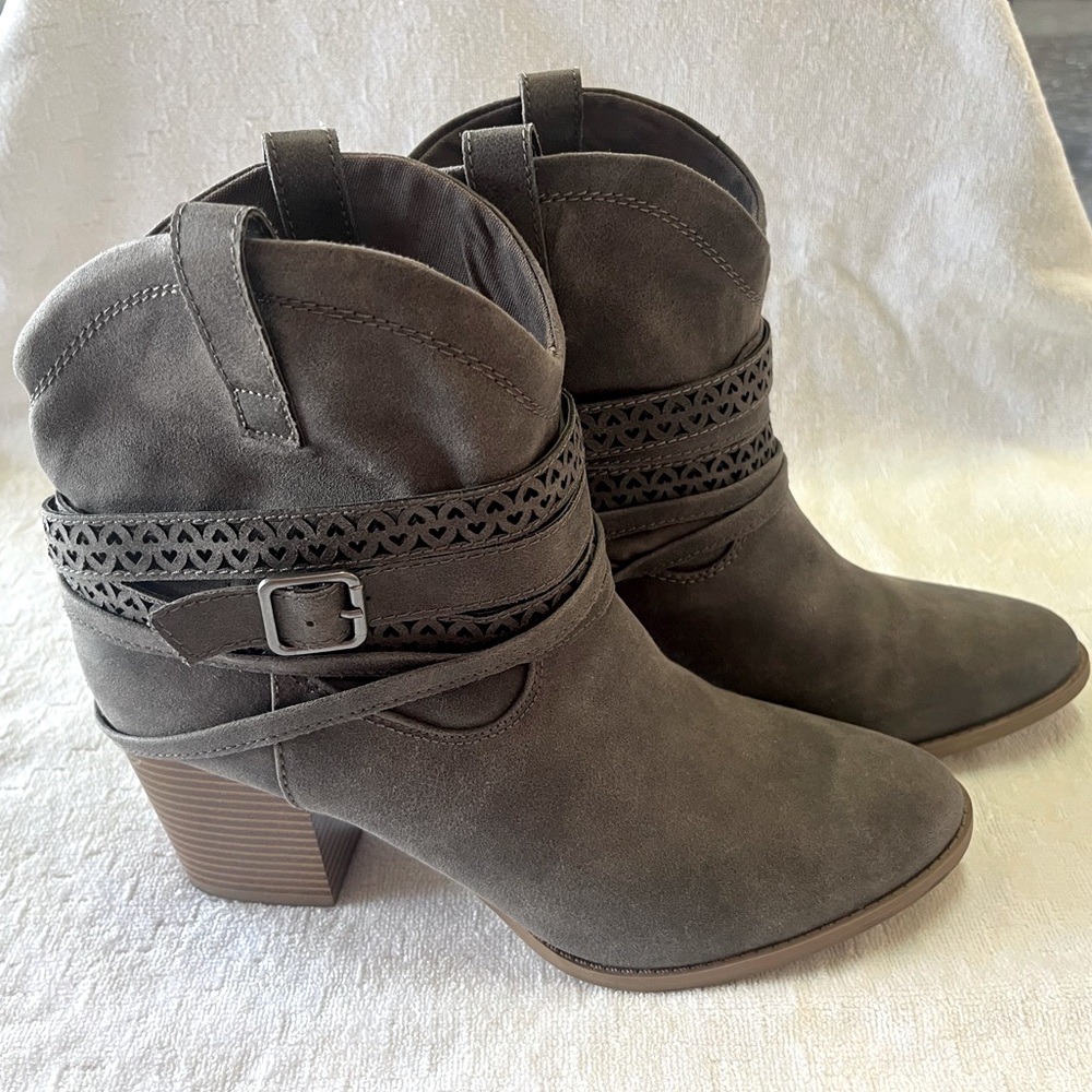 Grey Booties size 10